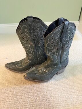 Women’s Star-Accent Western Cowboy Boots